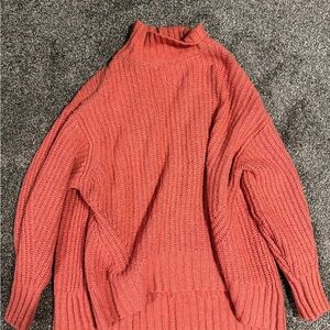 Maeve Cozy Coral Knit Sweater